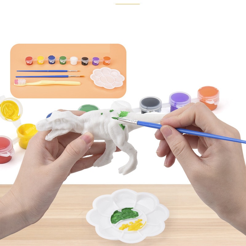 DIY Dinosaur Painting Kit Colorful Graffiti Educational Model For Children 1