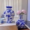 DIY Blue And White Porcelain Vase Puzzle Building Blocks Educational Gift For Children 0