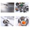 Durable Stainless Steel Kitchen Set For Kids Pretend Play Cooking Toy Educational Role Playset For 4