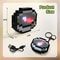 Kids Rechargeable Pixel Compass Keychain Creative Cartoon Backpack Key Chain Simple Design Game Pe 4