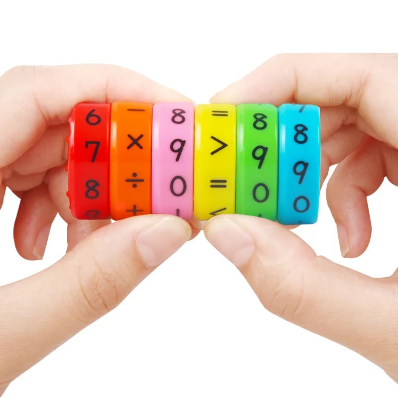 Childrens Creative Magnetic Math Toy Set Early Education Arithmetic With Addition Subtraction Mult 0