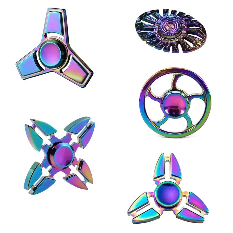 Metal Fidget Spinner Toy AntiStress Alloy Finger Gyro For Adults Fingertip Spinner 2