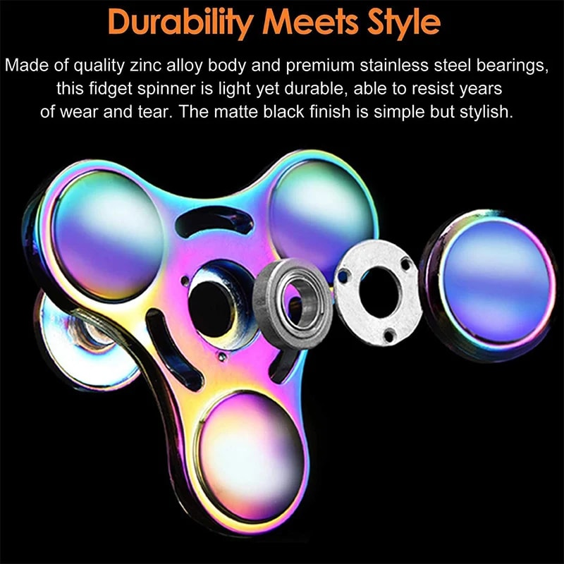Metal Fidget Spinner Toy AntiStress Alloy Finger Gyro For Adults Fingertip Spinner 3