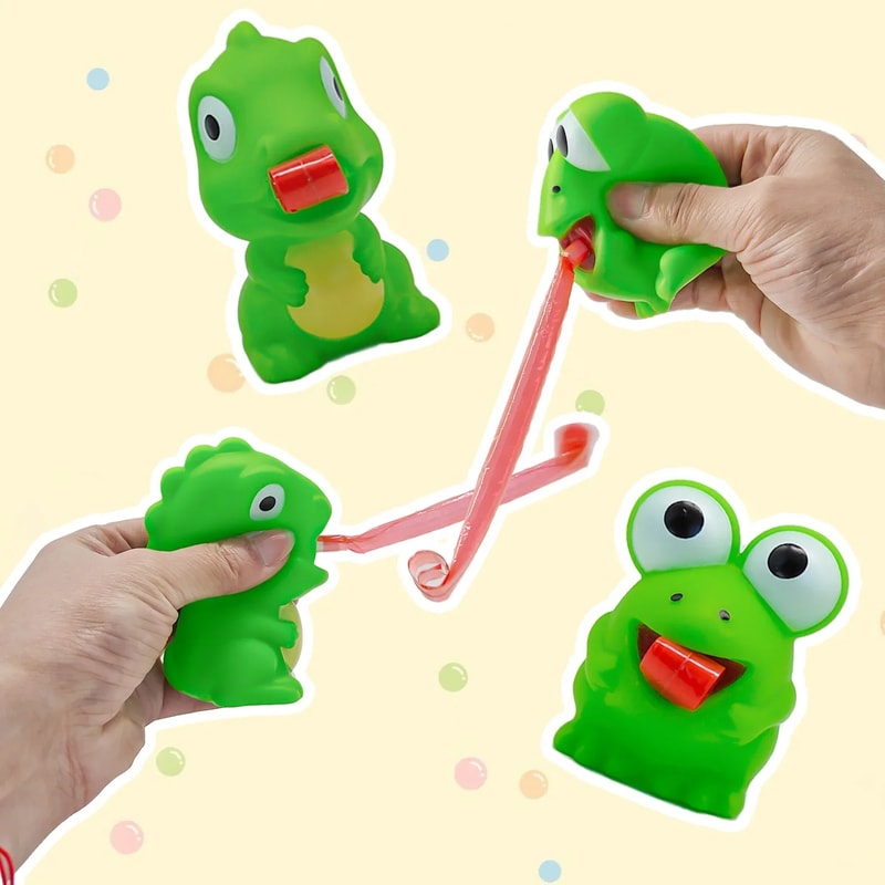 Creative Fidget Toy Stress Relief Frog Dinosaur Pinch Toy For Kids 1