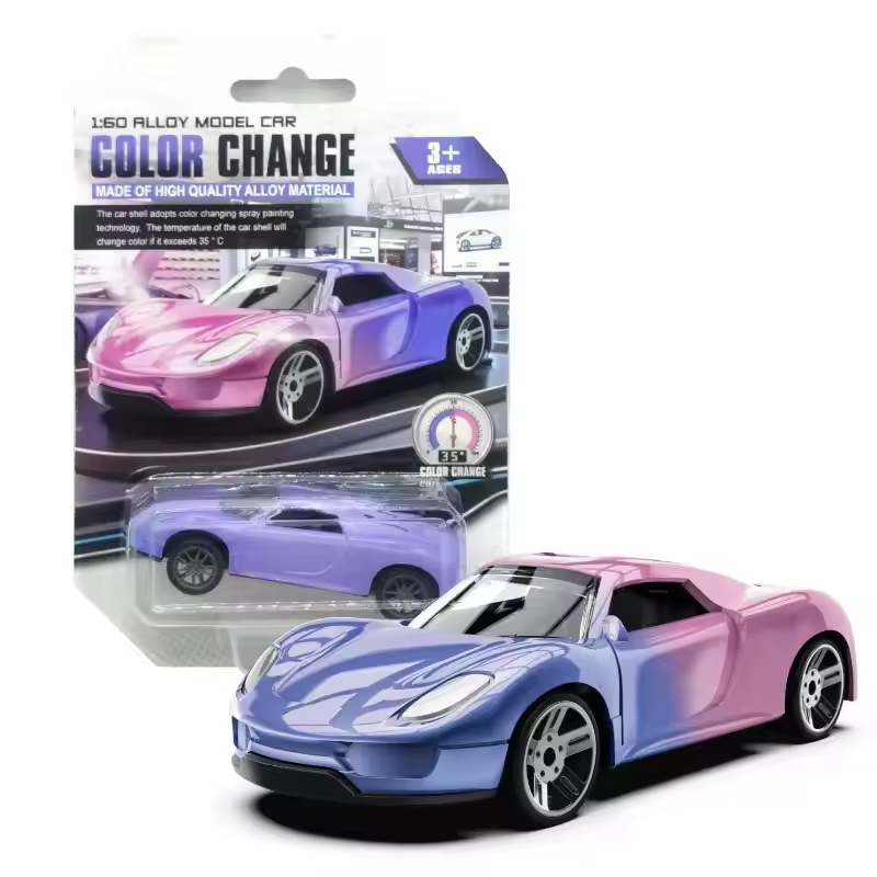 Color Changing Magic Mini Car Pull Back Alloy Racing Car For Kids Birthday Gift 4