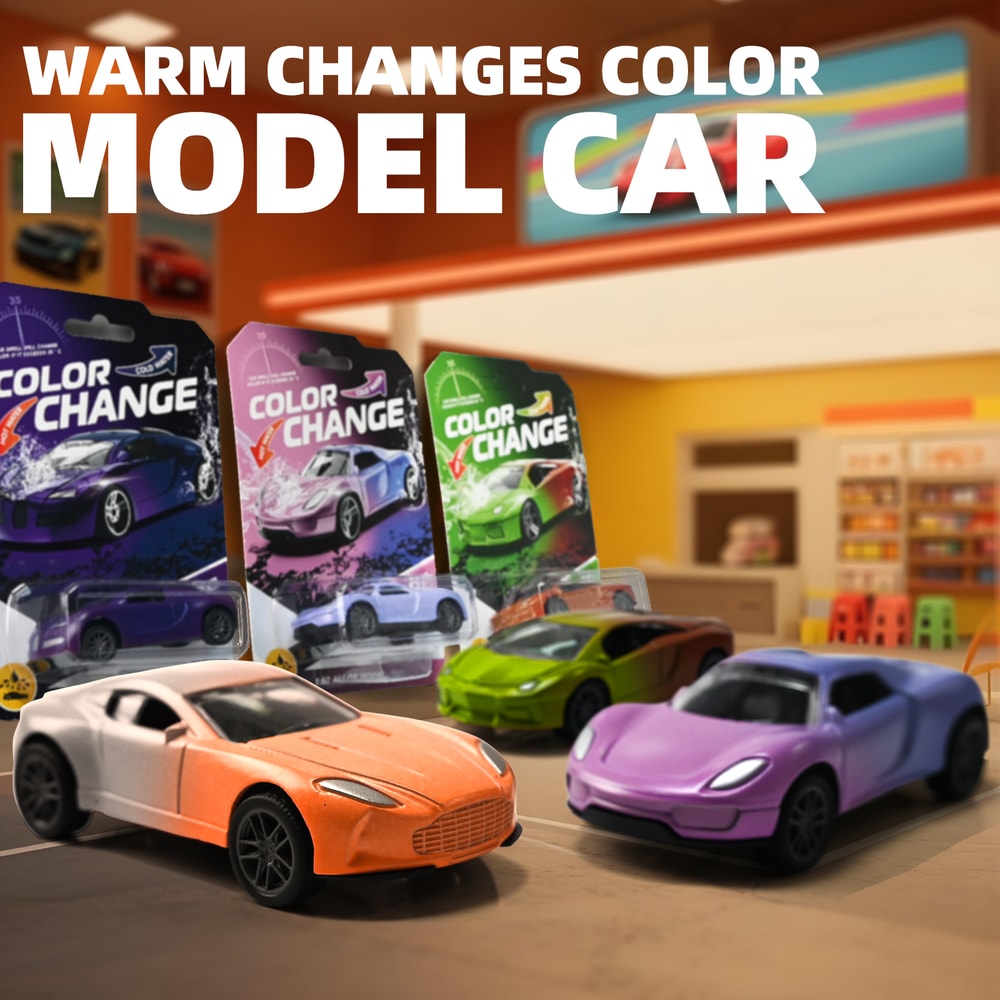 Color Changing Magic Mini Car Pull Back Alloy Racing Car For Kids Birthday Gift 5