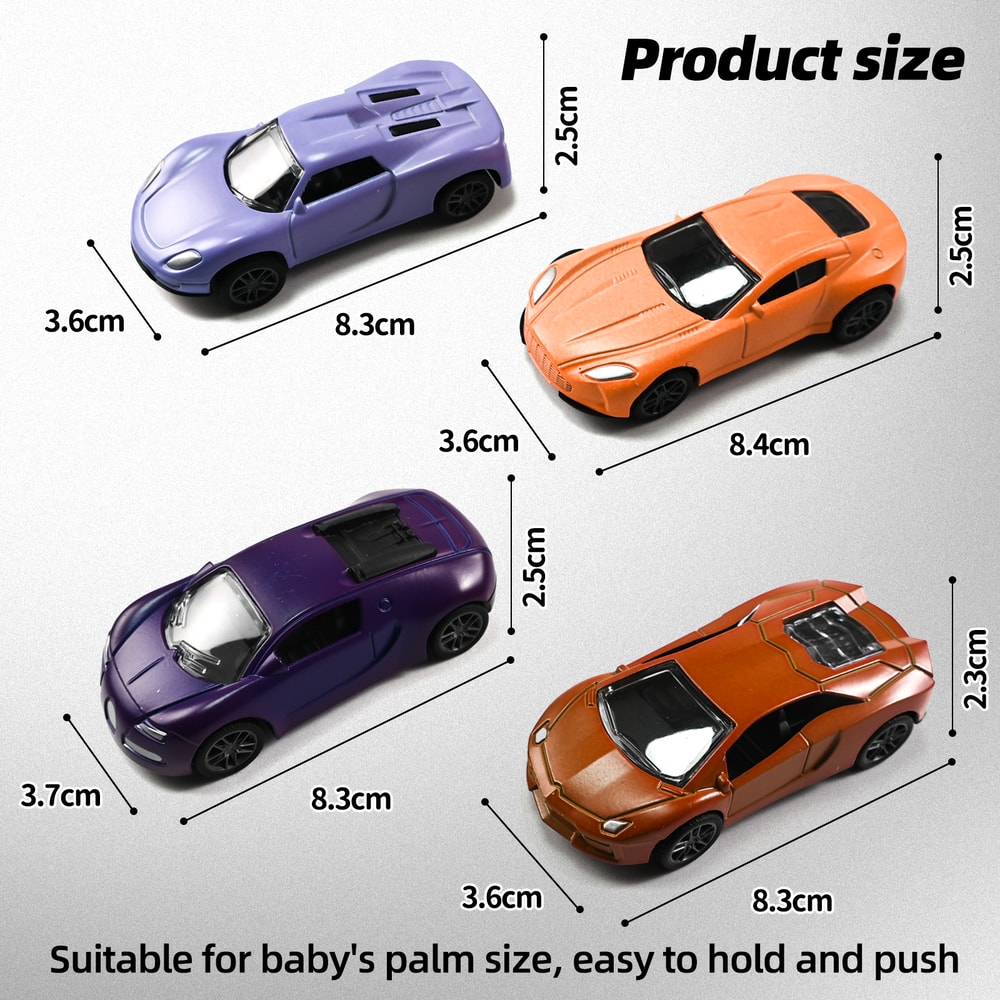 Color Changing Magic Mini Car Pull Back Alloy Racing Car For Kids Birthday Gift 7