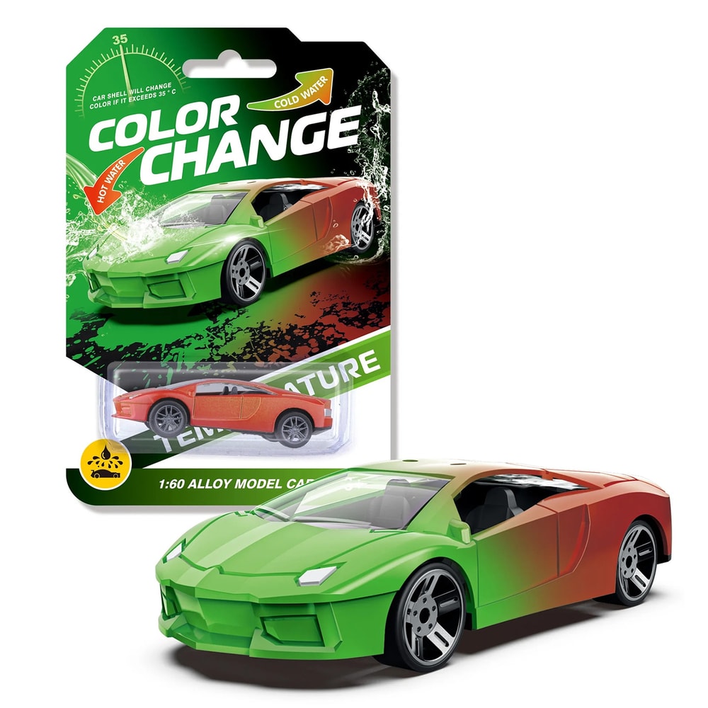 Color Changing Magic Mini Car Pull Back Alloy Racing Car For Kids Birthday Gift 1