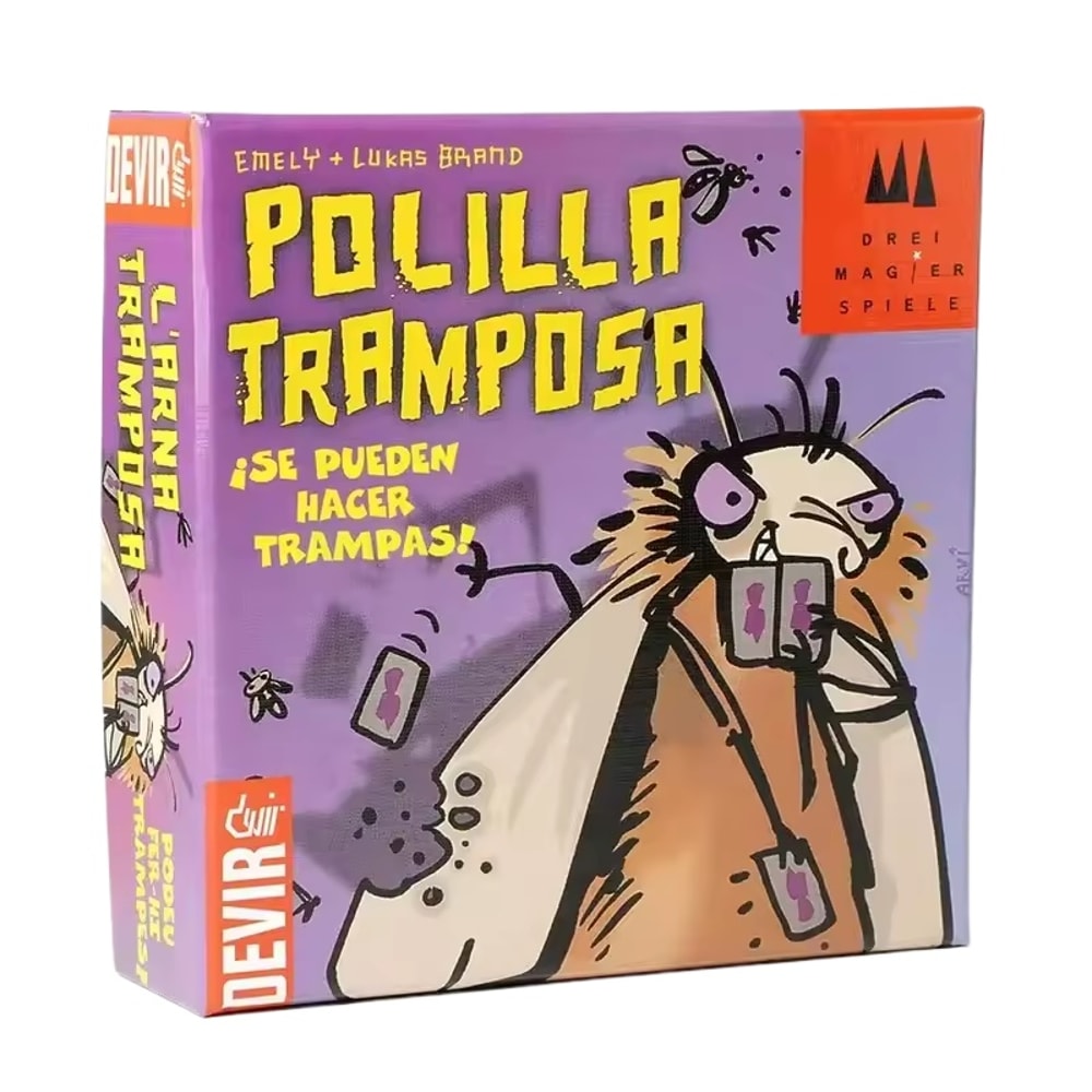 Spanish Mogel Motte Polilla Tramposa Card Game For Family Fun Interactive Moth Cheat Party Game By 3