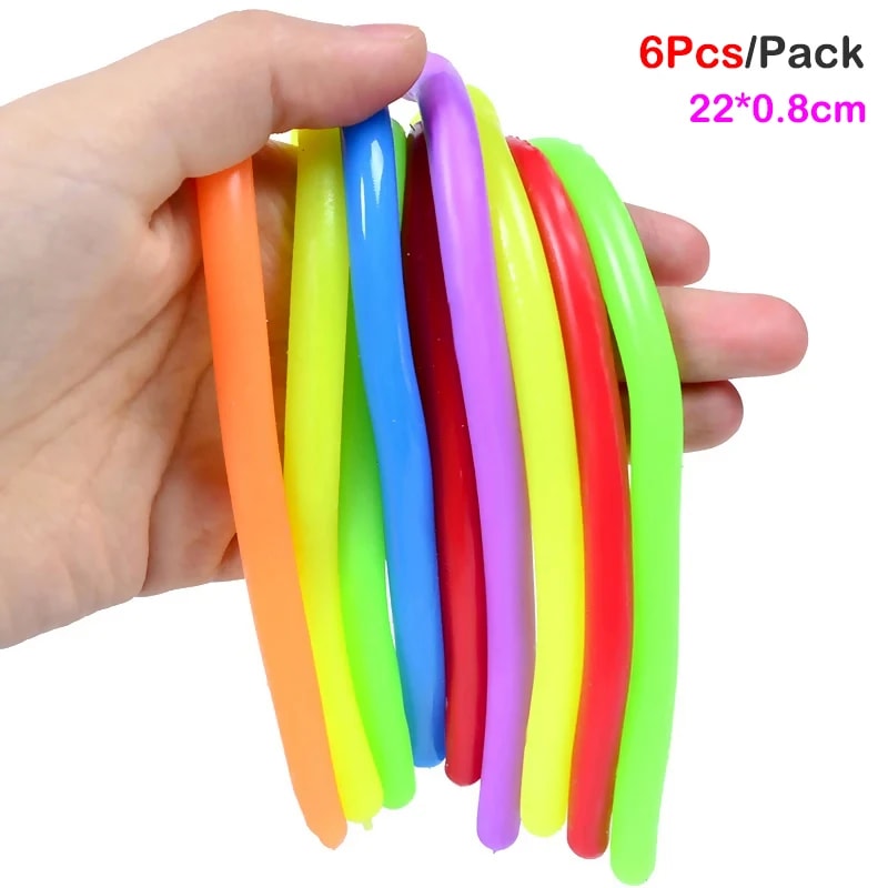 DIY Soft Rubber Noodle Elastic Rope Stress Relief Toy 4