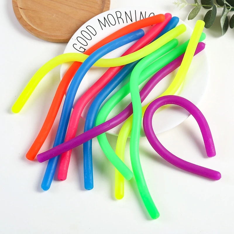 DIY Soft Rubber Noodle Elastic Rope Stress Relief Toy 3