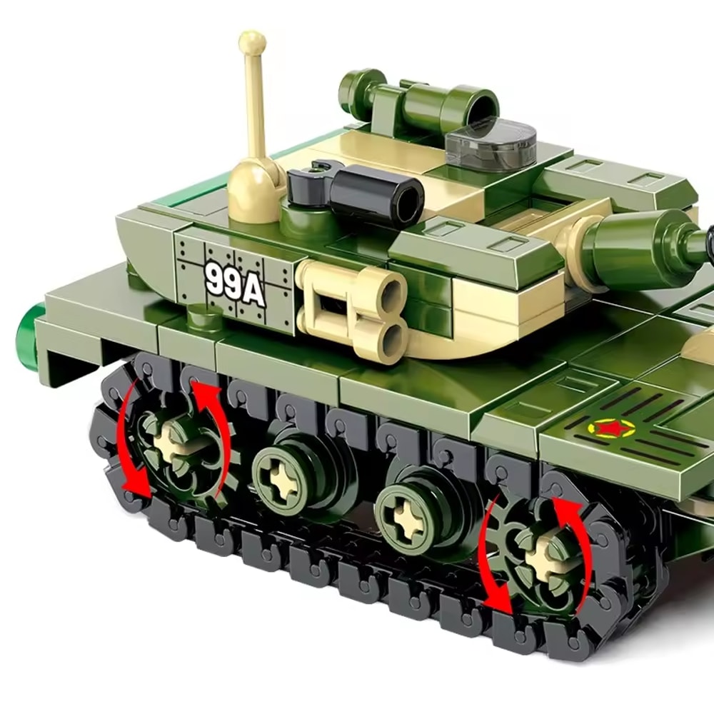 King Tiger Tank Military Building Blocks Set WWII Heavy Tank DIY Model For Kids And Collectors 1