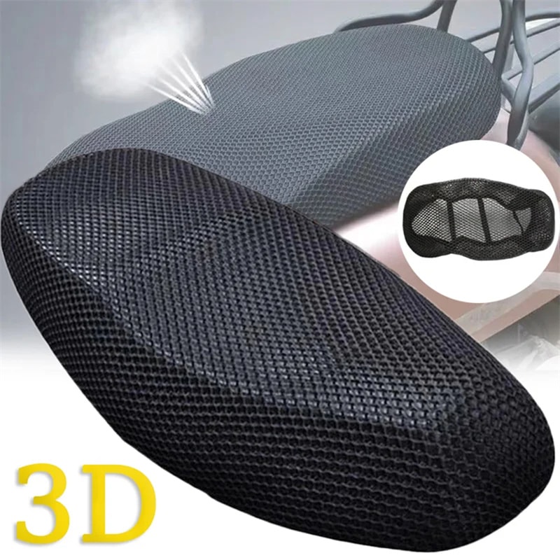 Motorcycle Breathable Mesh Seat Cover Heat Insulation AntiSlip Shock Absorption Pad For Comfort A 2