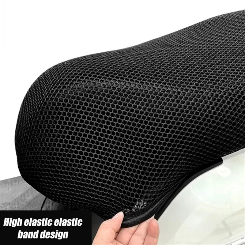 Motorcycle Breathable Mesh Seat Cover Heat Insulation AntiSlip Shock Absorption Pad For Comfort A 1