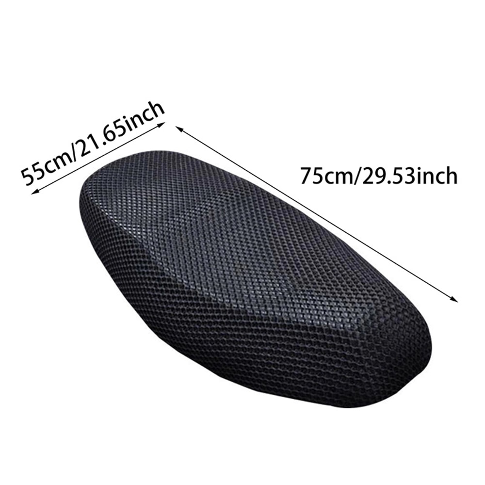 Motorcycle Breathable Mesh Seat Cover Heat Insulation AntiSlip Shock Absorption Pad For Comfort A 3