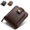 Vintage Mens Wallet PU Leather Short Purse Durable Zipper Clutch For Men 2