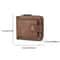 Vintage Mens Wallet PU Leather Short Purse Durable Zipper Clutch For Men 3