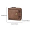 Vintage Mens Wallet PU Leather Short Purse Durable Zipper Clutch For Men 3