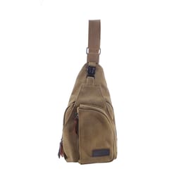 new men's vintage canvas satchel shoulder sling chest pack – multifunctional outdoor small shoulder bag