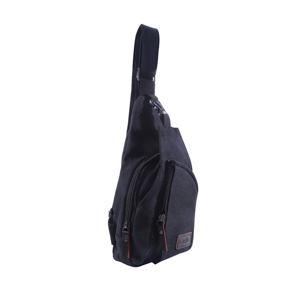 New Mens Vintage Canvas Satchel Shoulder Sling Chest Pack Multifunctional Outdoor Small Shoulder B