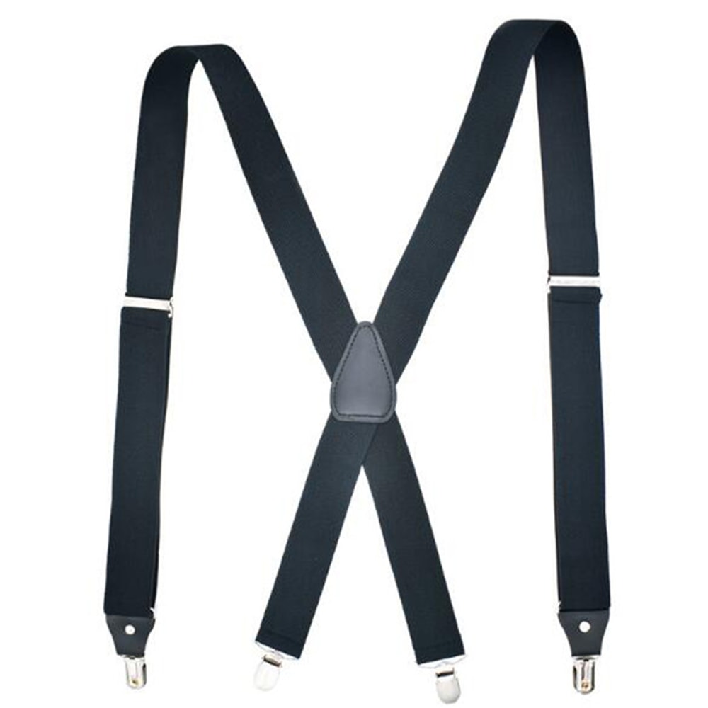 Heavy Duty Mens Suspenders Adjustable Elastic XBack Braces With Strong Clips 7