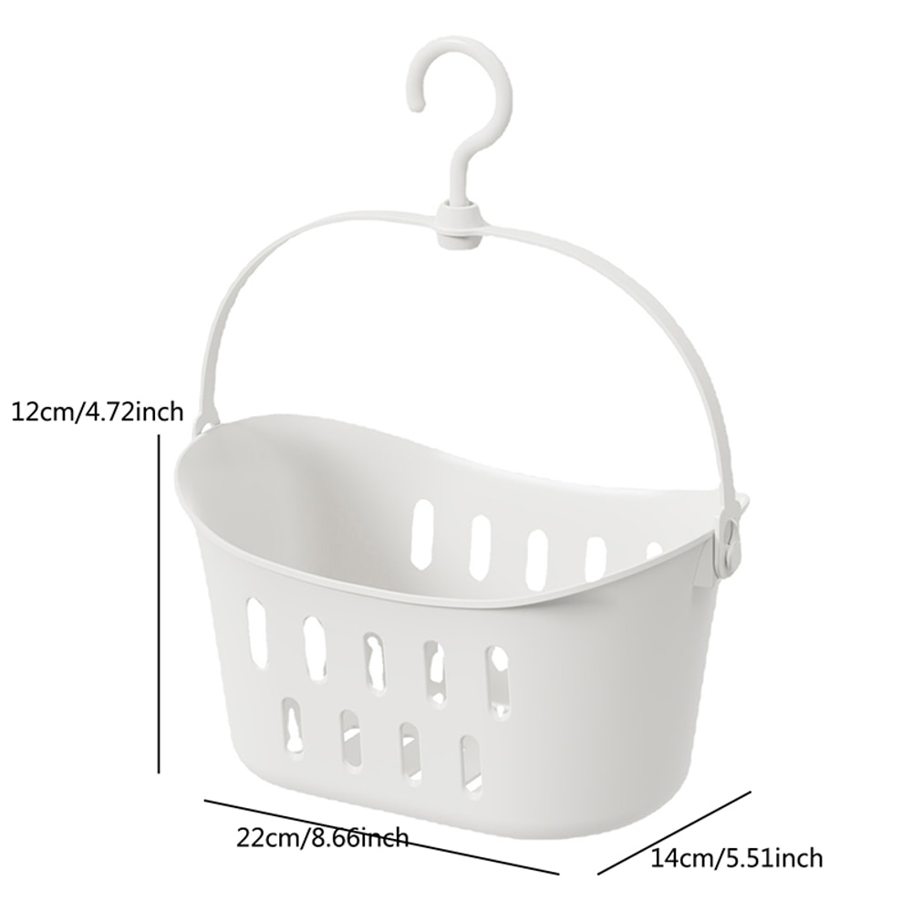 Hanging Bathroom Drain Basket With Rack Shower Sink Organizer For Kitchen Sundries 5