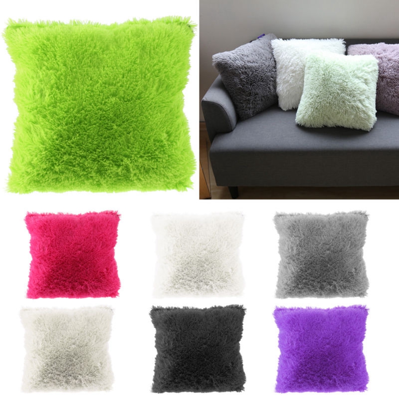 Soft Plush Velvet Cushion Cover Luxurious Fluffy Sofa Pillow Case For Cozy Home Decor 1