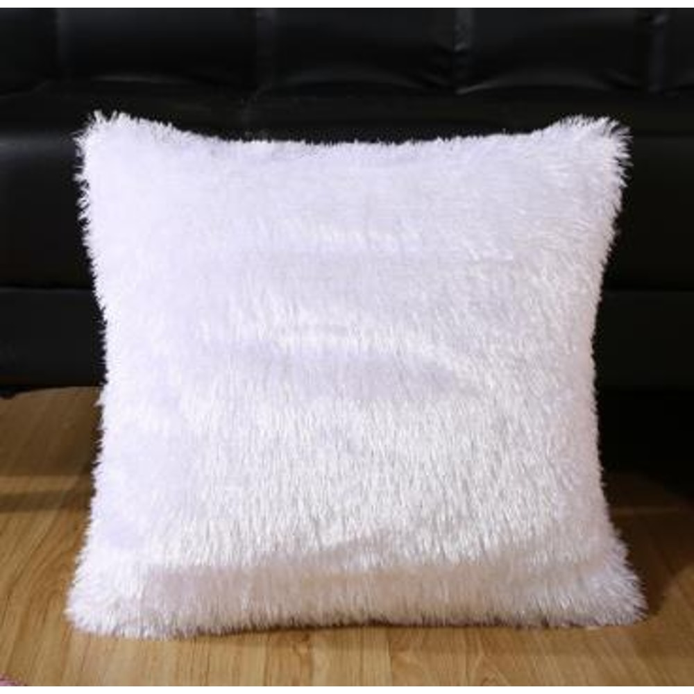 Soft Plush Velvet Cushion Cover Luxurious Fluffy Sofa Pillow Case For Cozy Home Decor 2