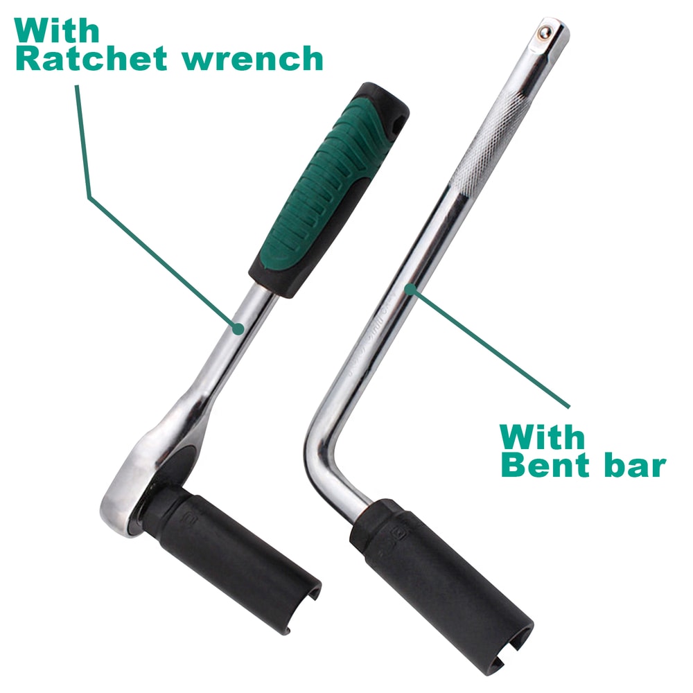 Oxygen Vacuum Lambda Sensor Removal Socket Kit CRV Steel Car Tool 4