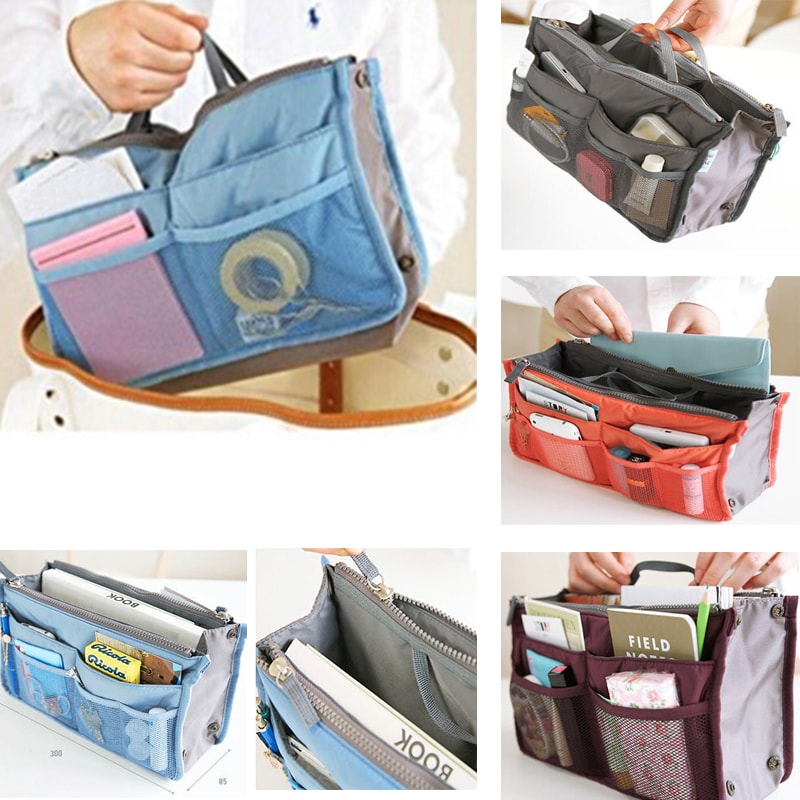 MultiPurpose Magazine And Makeup Organizer Bag Stylish Storage Solution For Everyday Use 1