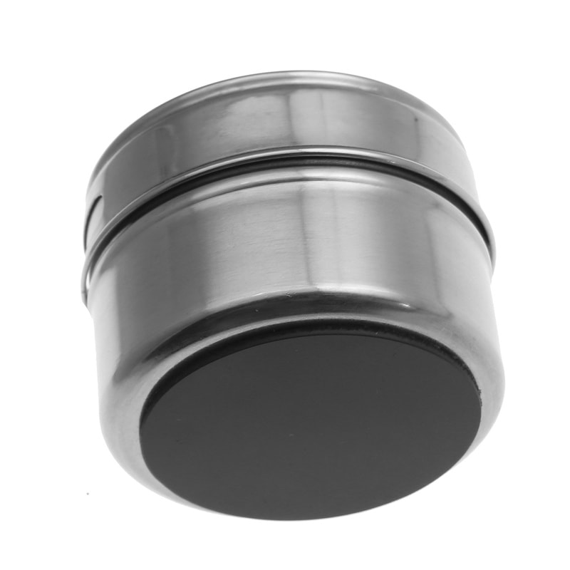 Magnetic Spice Jar Set Stainless Steel Spice Storage Containers With Labels For Easy Organization 3