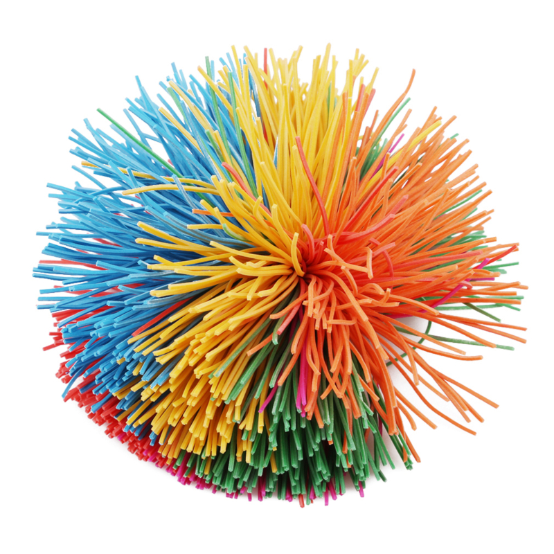 AntiStress Rainbow Fidget Koosh Ball For Kids Autism And Special Needs Sensory Stretchy Stress Rel 2