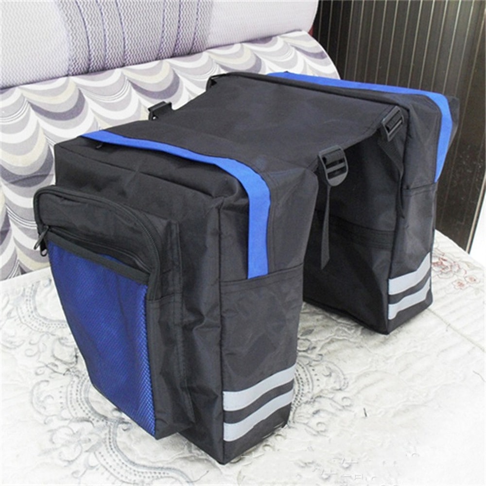 Bike Rear Rack Bag Double Side Trunk Bag For Mountain Road Bicycles Tail Seat Pack Luggage Carrie 2