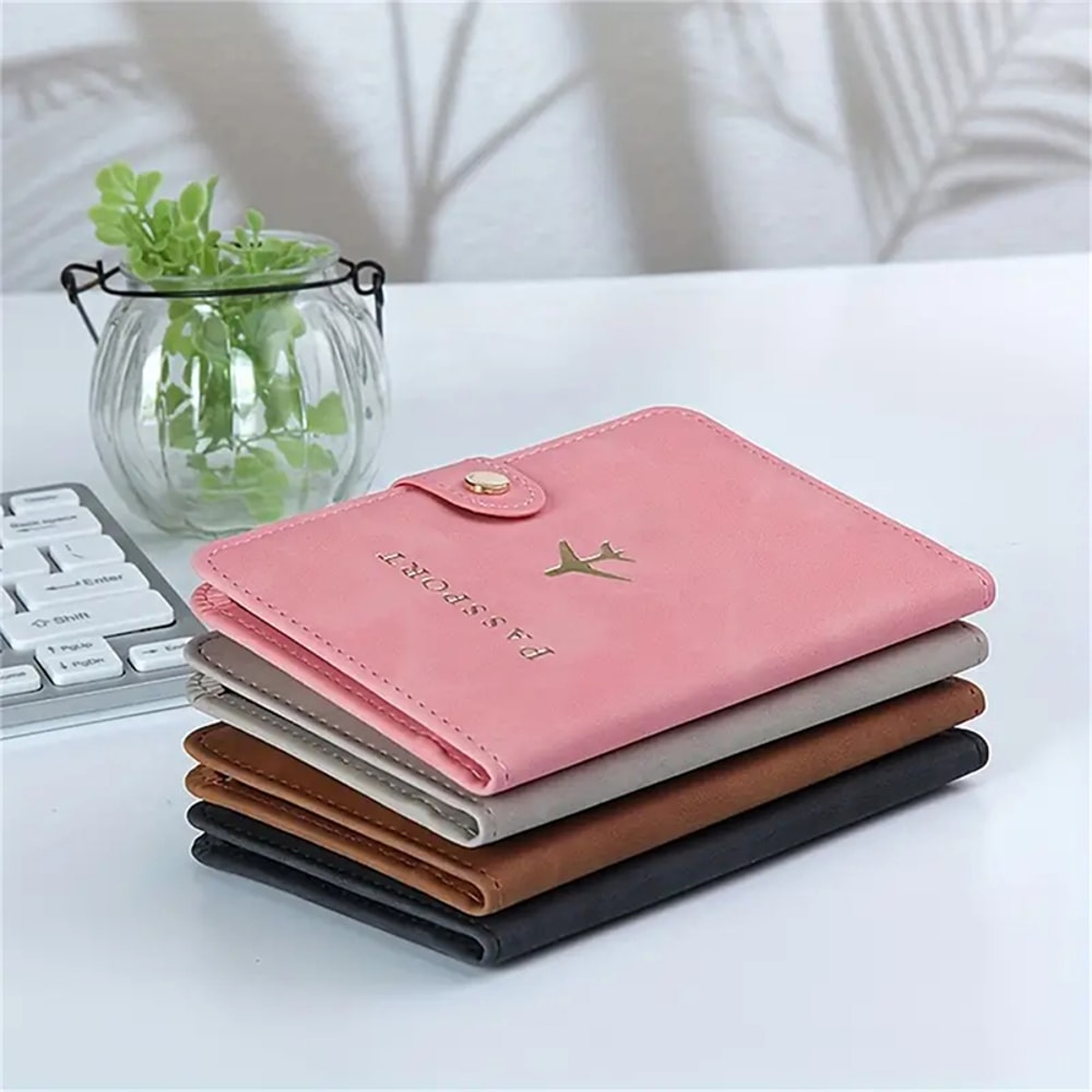 Travel Passport Cover For Men And Women PU Leather Wallet With Card Slots 2