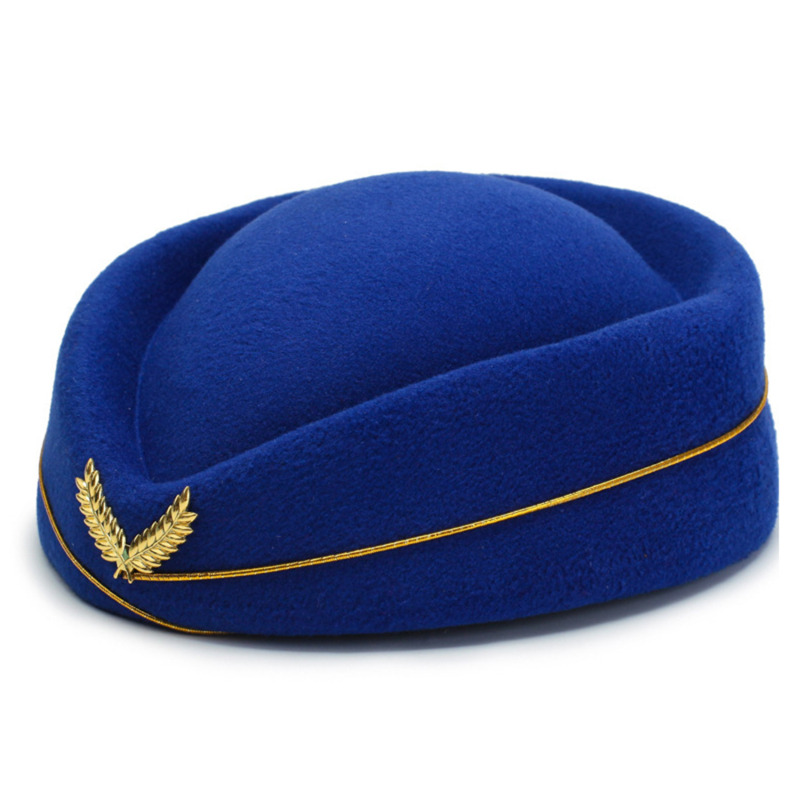Air Hostess Beret Hat For Women Formal Uniform Accessory For Parties Costumes 2