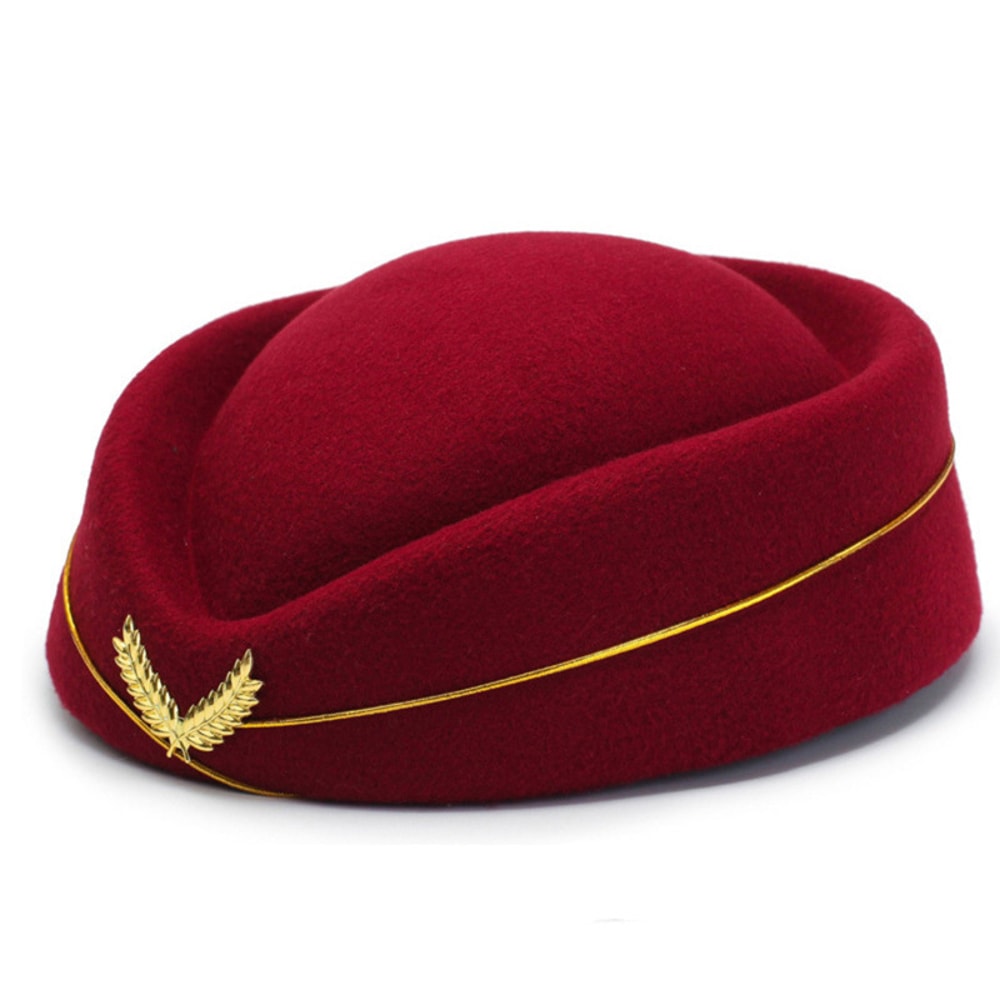 Air Hostess Beret Hat For Women Formal Uniform Accessory For Parties Costumes 1