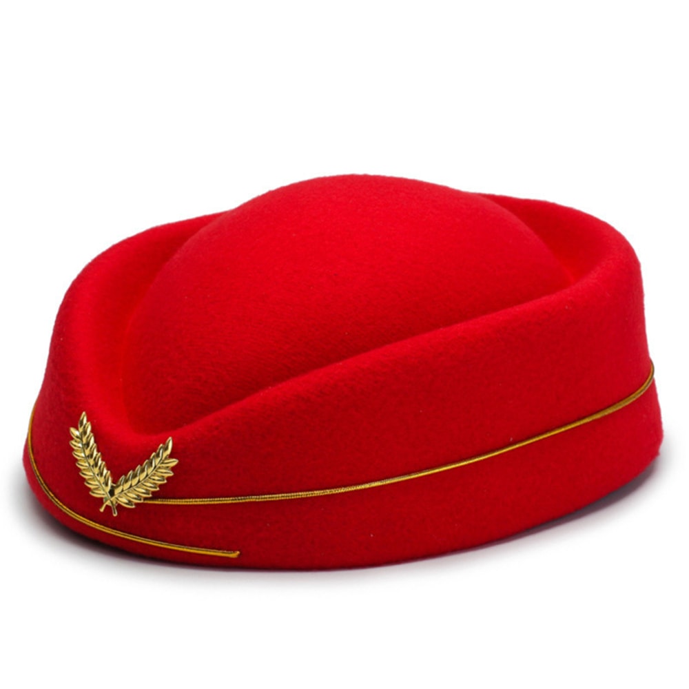 Air Hostess Beret Hat For Women Formal Uniform Accessory For Parties Costumes 3