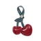 Cherry Keychain Pendant DIY Craft Accessories For Bag Decoration Heart Key Chain Cute Customizab 4