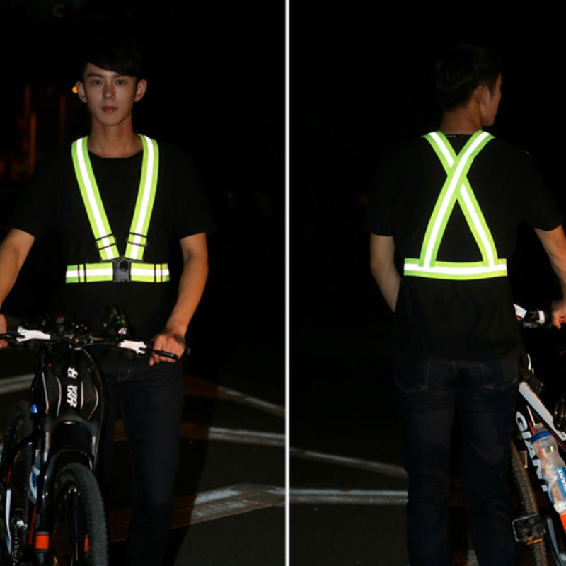Reflective Safety Vest For Night Running Riding Adjustable Comfortable And Visible For Adults Ch 0