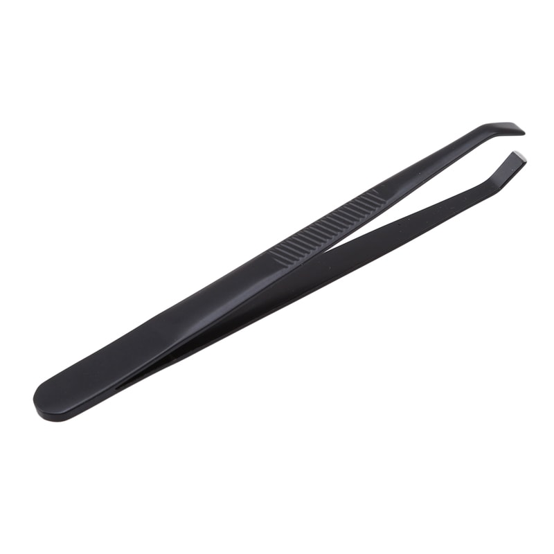 Stainless Steel Slant Tip Tweezers For Eyebrows And Eyelashes Professional Makeup Tool 4