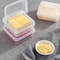 Plastic Refrigerator Cheese Storage Box Cheese Butter Block Container With Lid 1