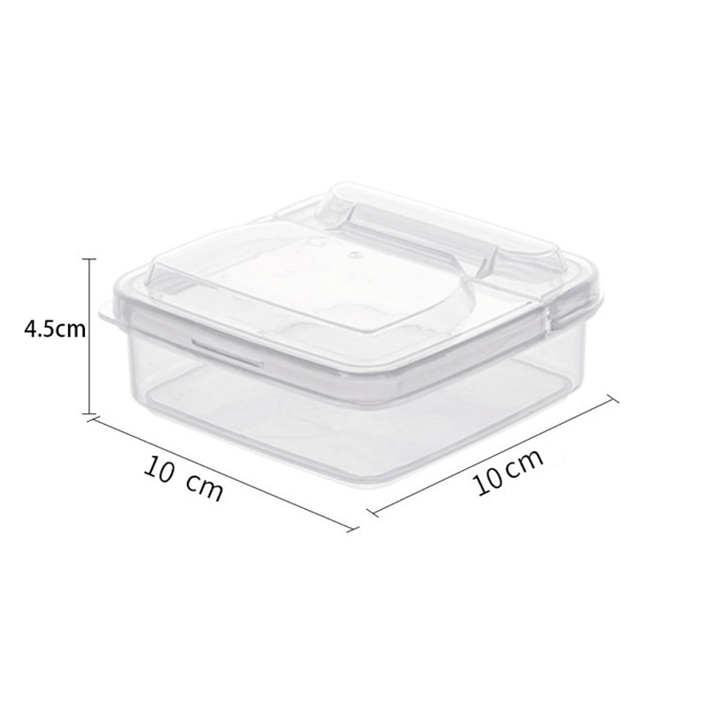 Plastic Refrigerator Cheese Storage Box Cheese Butter Block Container With Lid 6