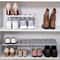 Adjustable Plastic Shoe Rack MultiTier Storage Organizer For Sneakers Slippers Space Saving Desi 0