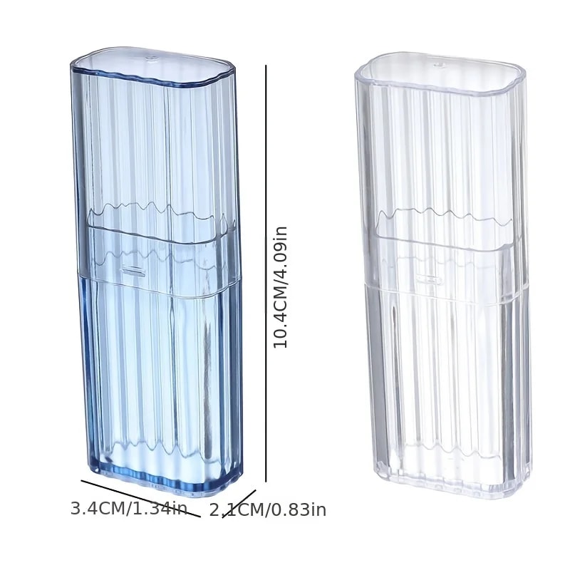 Portable Transparent Storage Box Practical Case For Toothpicks Cotton Swabs For Travel Or Busines 4