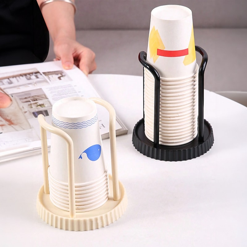 Multifunctional Paper Cup Holder Rack SpaceSaving Cup Extractor For Coffee Tea Cups 0