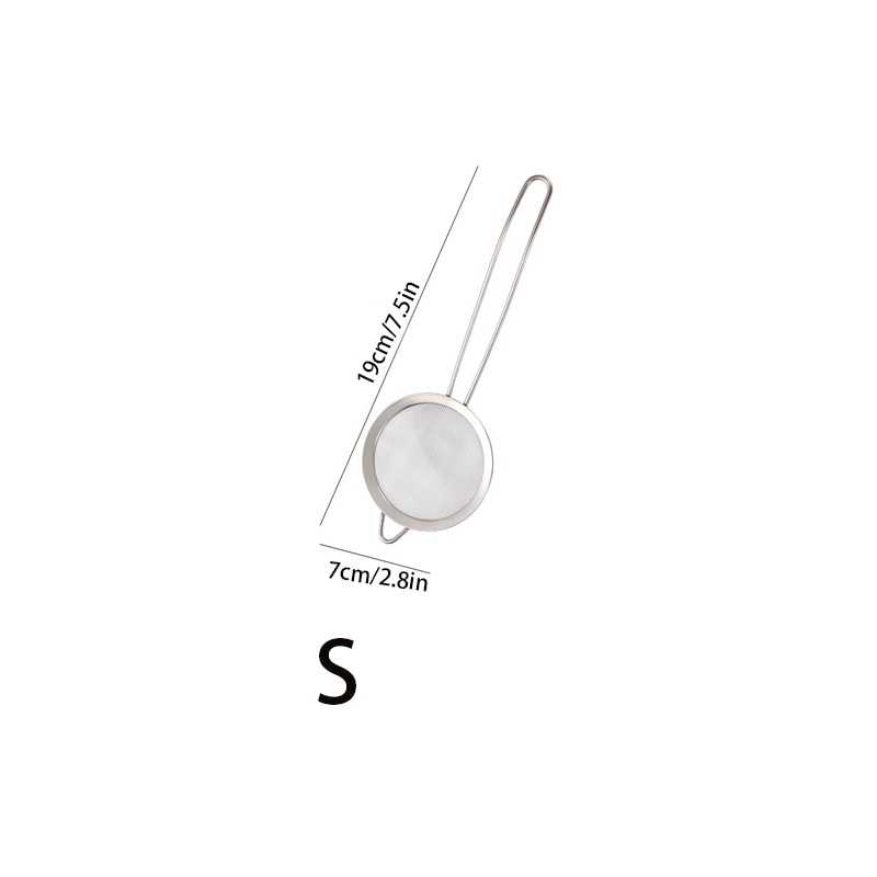 Premium Stainless Steel Fine Mesh Strainer With Hook Perfect Colander For Juice Soy Milk More 5