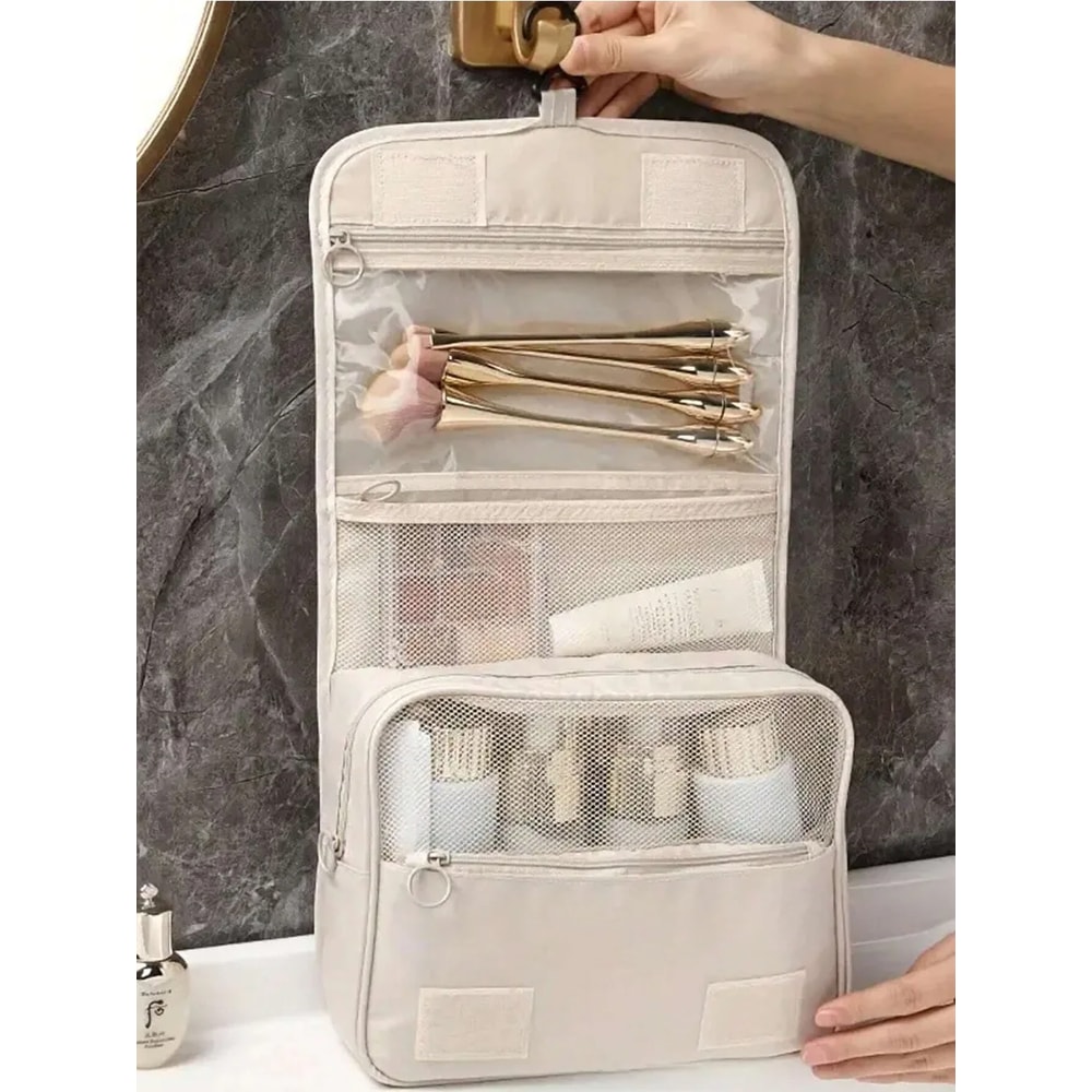 Portable Travel Toiletry Bag Wall Hanging Makeup Cosmetic Storage Organizer For Shower Room Acces 0