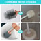 Durable Silicone Toilet Brush Set With Long Handle Wall Mounted Quick Dry Leak Proof For Bathroom 3