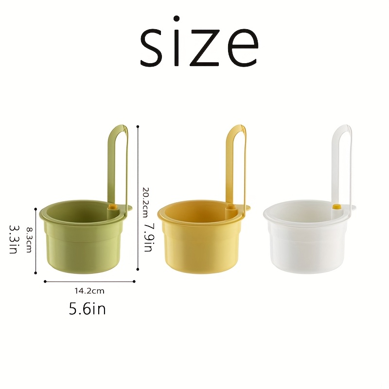 SpaceSaving Hanging Sink Basket For Kitchen And Bathroom Easy Install Split Filter Basket 8