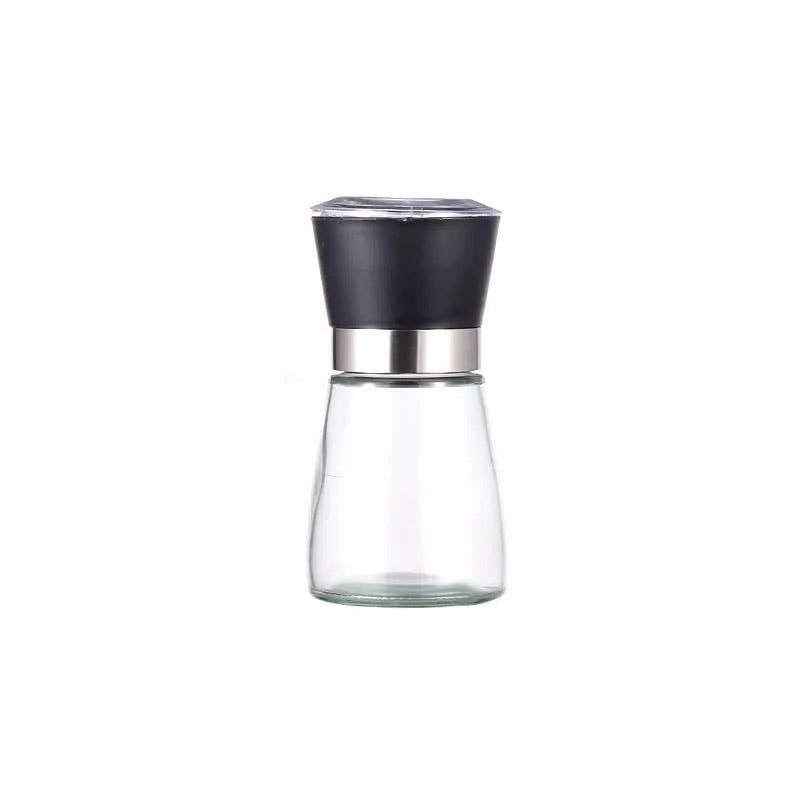 Stainless Steel Pepper Grinder And Glass Seasoning Bottle Premium Spice Crusher For Home Kitchen 3